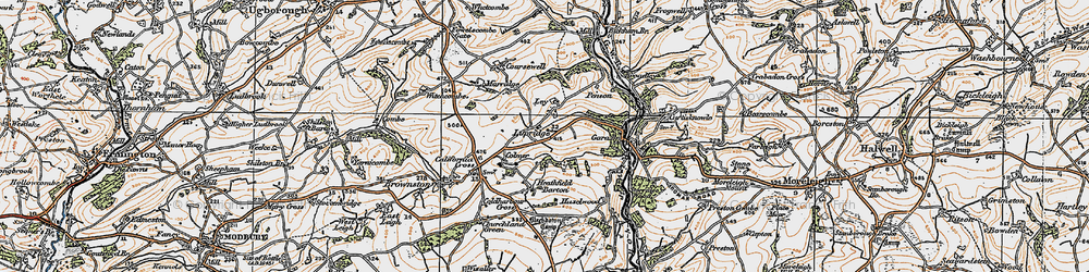 Old map of Lupridge in 1919