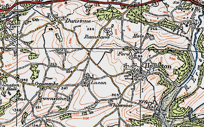 Old map of Whitemoor in 1919