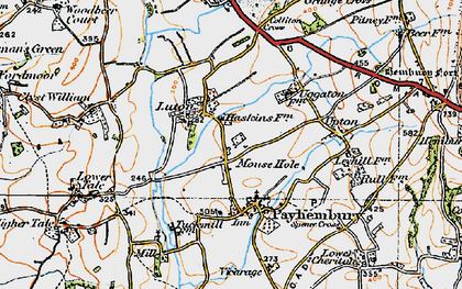 Old map of Luton in 1919