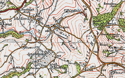 Old map of Luton in 1919