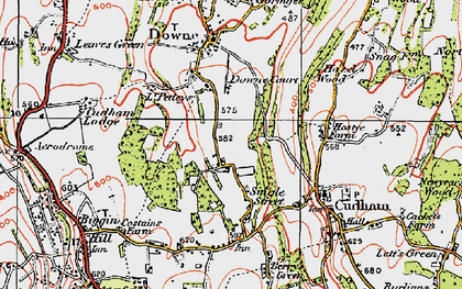 Old map of Luxted in 1920