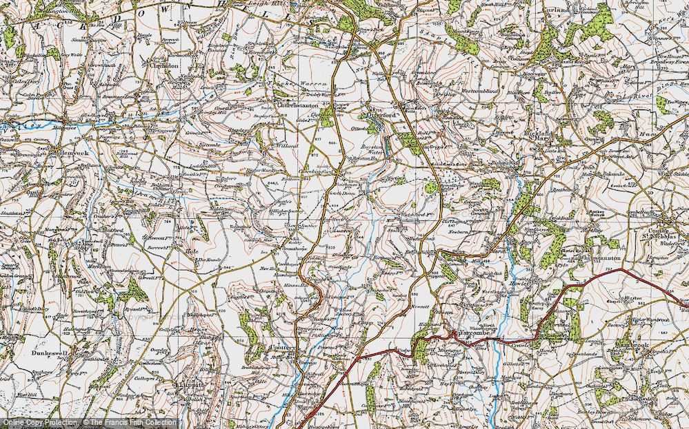 Old Map of Luxton, 1919 in 1919