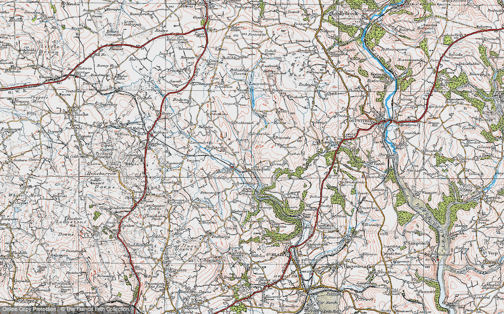 Old Maps of Luxulyan, Cornwall - Francis Frith