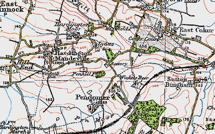 Old map of Lyatts in 1919