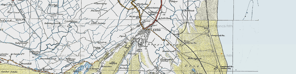 Old map of Westbroke Ho in 1921