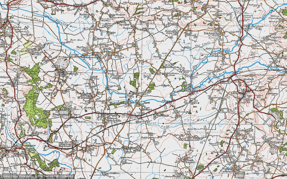 Old Map of Lydford Fair Place, 1919 in 1919