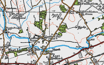 Old map of Lydford Fair Place in 1919