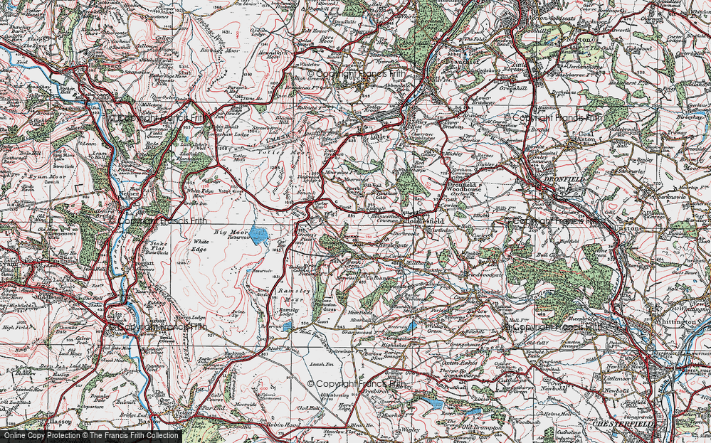 Old Map of Lydgate, 1923 in 1923