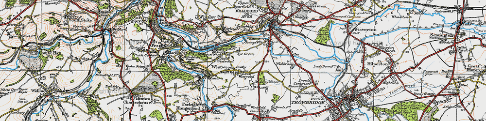 Old map of Lye Green in 1919
