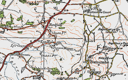 Old map of Lye Hole in 1919