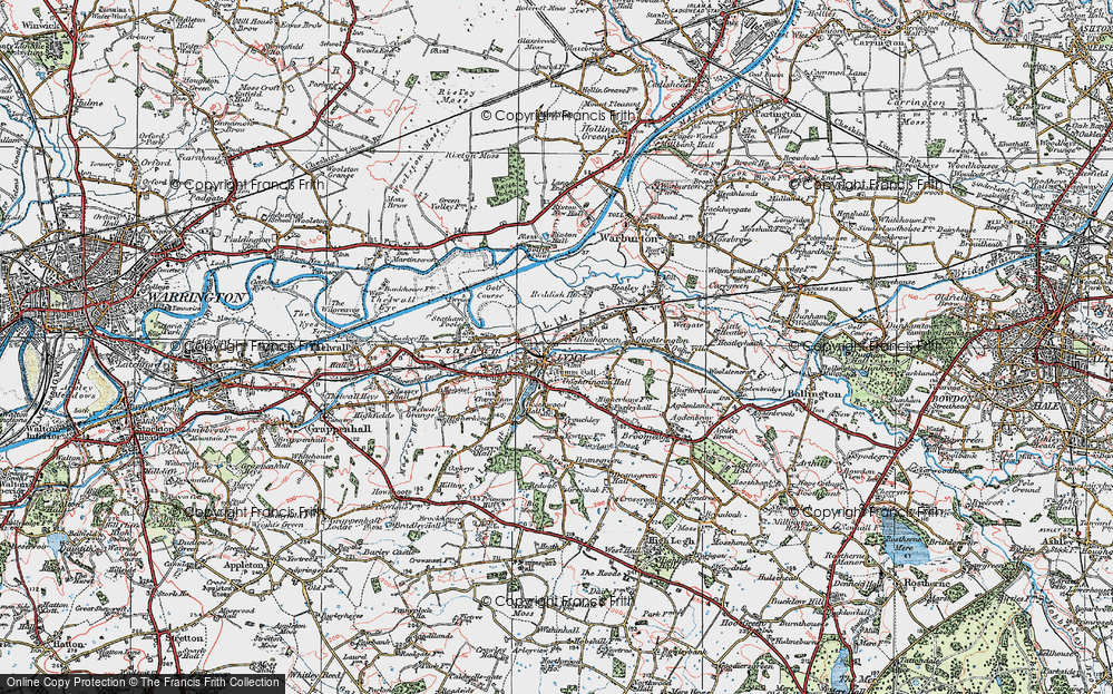 Old Map of Lymm, 1923 in 1923
