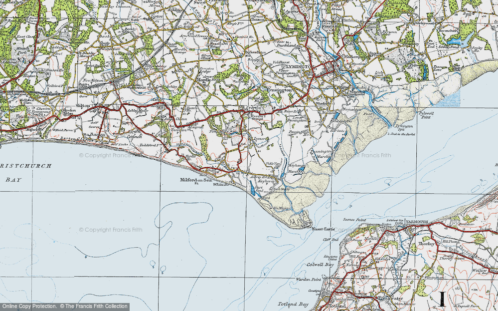 Old Map of Lymore, 1919 in 1919