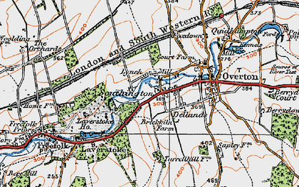Old map of Laverstoke Ho in 1919