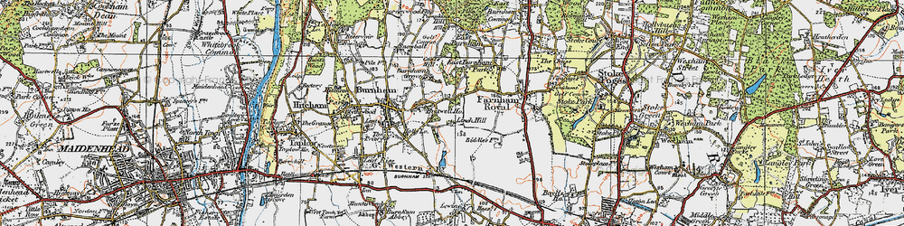 Old map of Lynch Hill in 1920