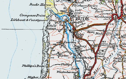 Old map of Lynstone in 1919