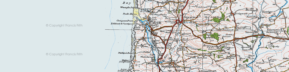 Old map of Lynstone in 1919