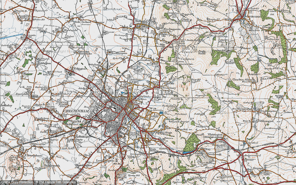 Old Map of Lynworth, 1919 in 1919