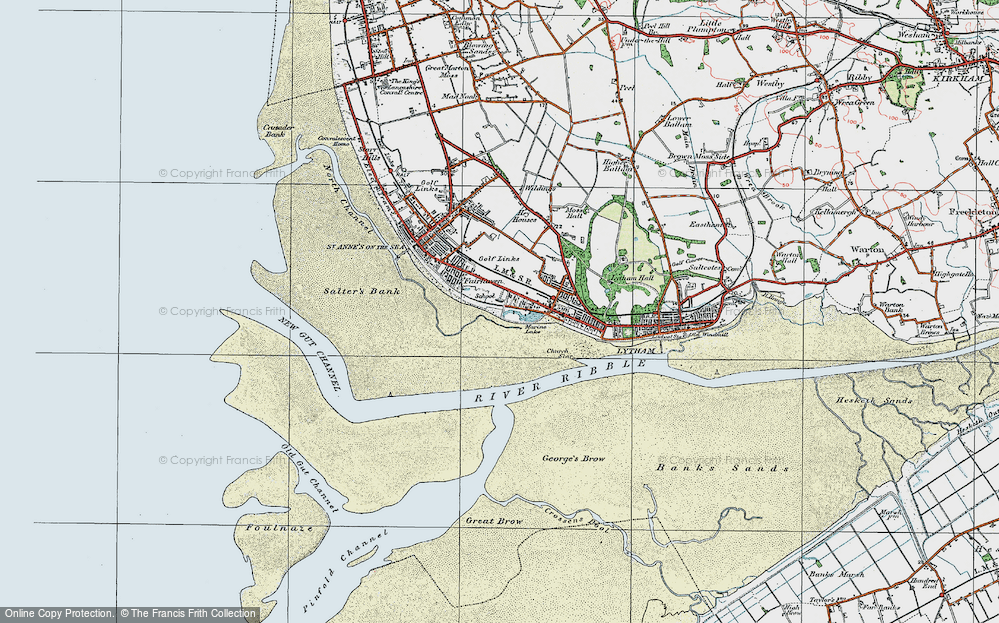 Old Map of Lytham St Anne's, 1924 in 1924