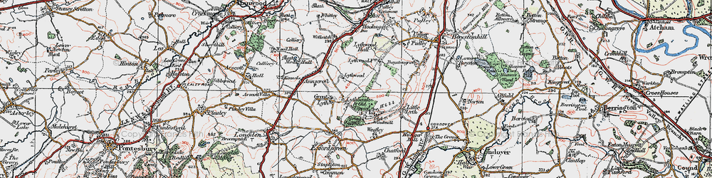 Old map of Lythbank in 1921