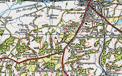 Old map of Mabledon in 1920
