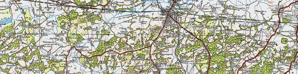 Old map of Mabledon in 1920