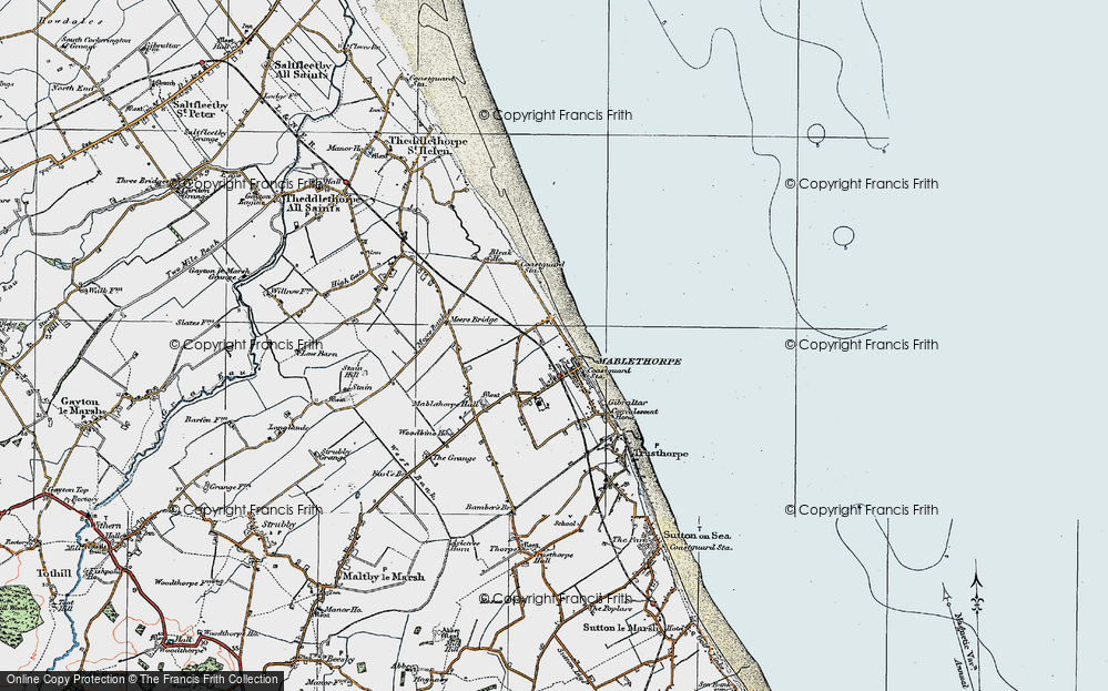 Old Map of Mablethorpe, 1923 in 1923