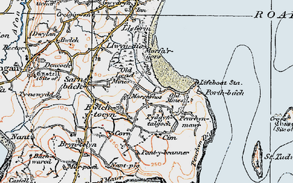 Old map of Machroes in 1922