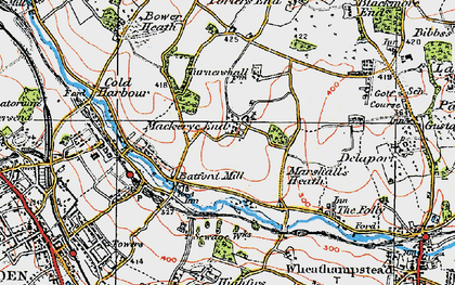 Old map of Mackerye End in 1920