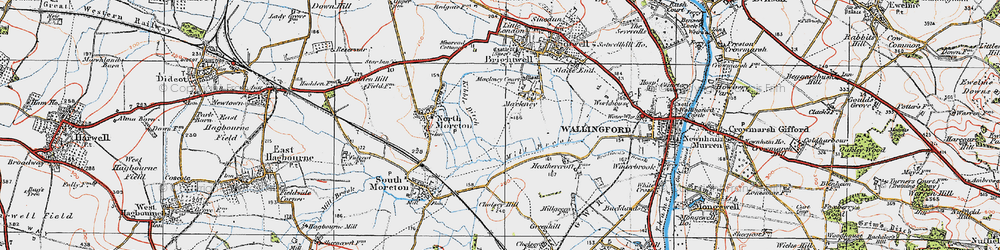 Old map of Mackney in 1919