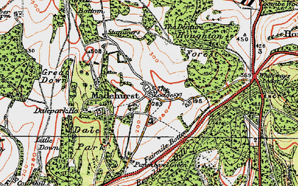 Old map of Madehurst in 1920