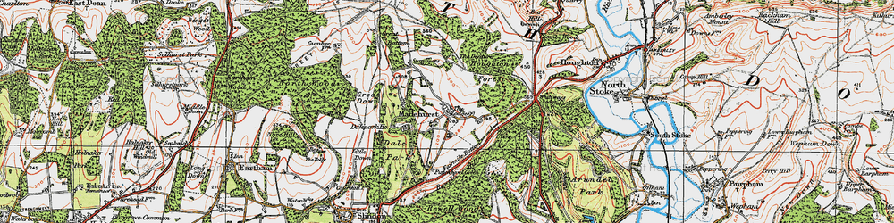 Old map of Madehurst in 1920