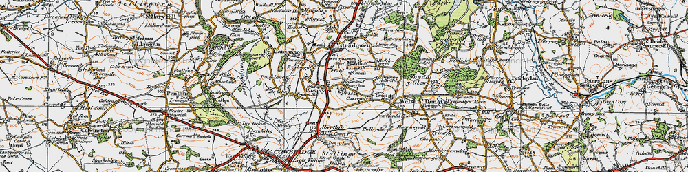 Old map of Maendy in 1922