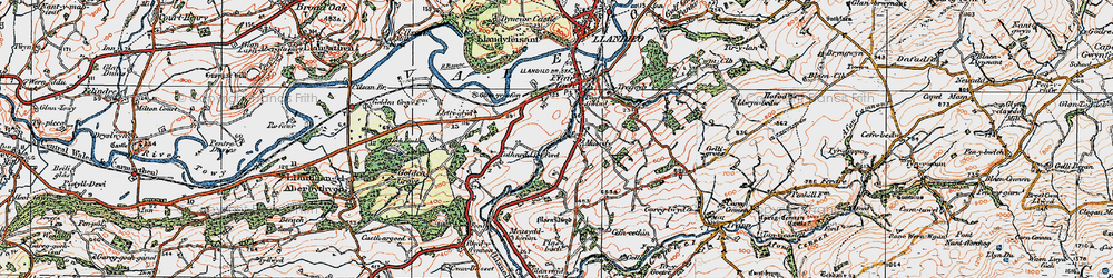 Old map of Maerdy in 1923