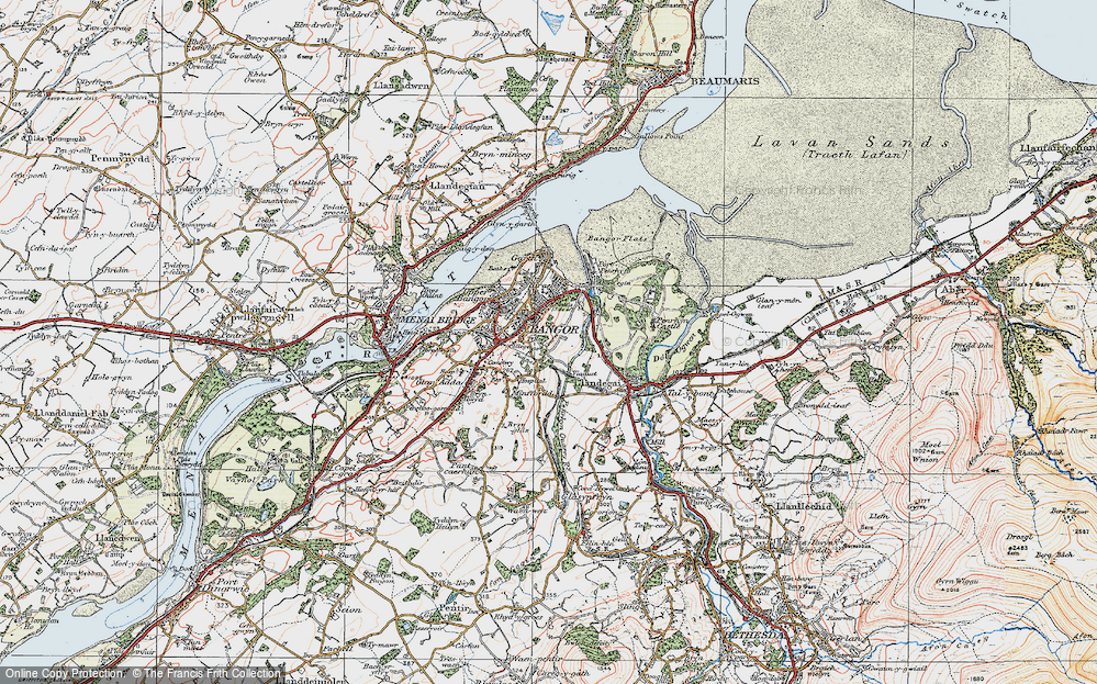 Old Map of Maesgeirchen, 1922 in 1922