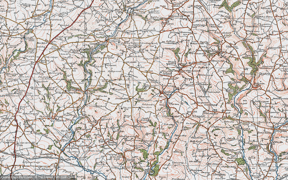 Old Map of Maesgwynne, 1922 in 1922