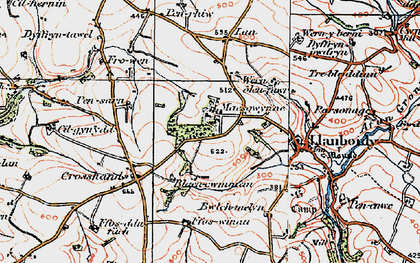 Old map of Maesgwynne in 1922