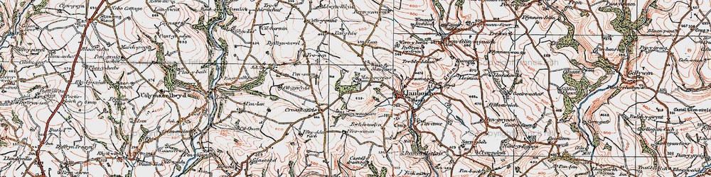 Old map of Maesgwynne in 1922