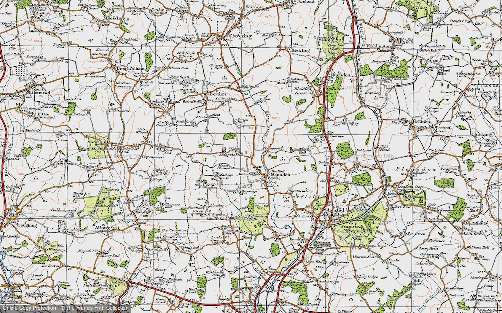 Old Map of Maggots End, 1919 in 1919