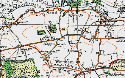 Old map of Magpie Green in 1920
