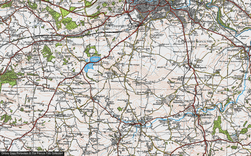 Old Map of Maiden Head, 1919 in 1919