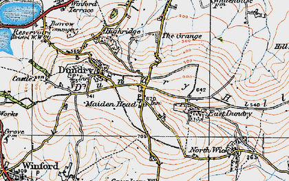 Old map of Maiden Head in 1919