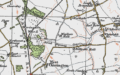 Old map of Maiden's Hall in 1925