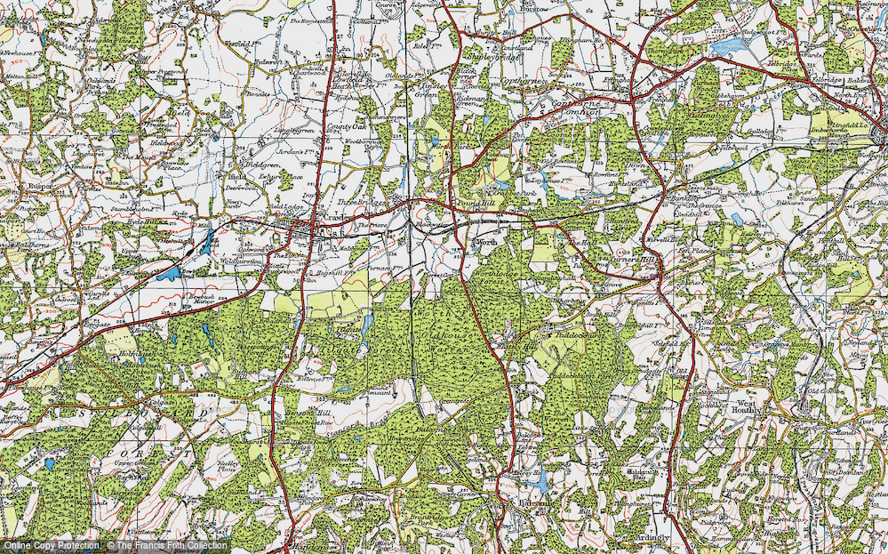 Old Map of Maidenbower, 1920 in 1920
