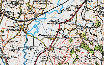 Old map of Ashe House in 1919