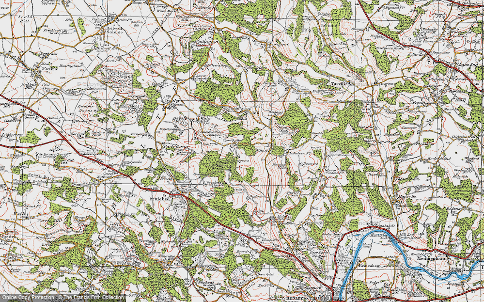 Old Map of Maidensgrove, 1919 in 1919