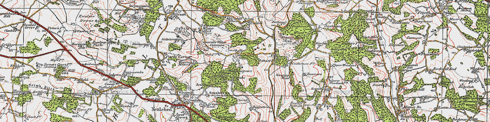 Old map of Maidensgrove in 1919