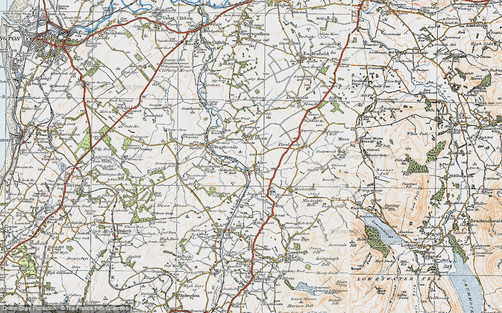 Old Map of Mains, 1925 in 1925