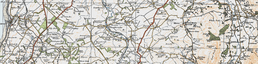 Old map of Mains in 1925