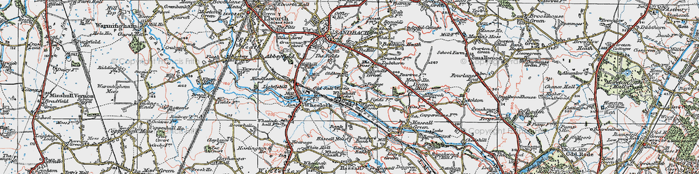 Old map of Malkin's Bank in 1923
