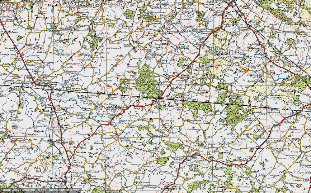 Old Map of Maltman's Hill, 1921 in 1921